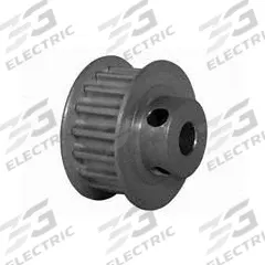DAYTON Timing Pulley: Modified Curvilinear, Fixed, For GT Timing Belt Section, For 9 mm Belt Wd (MPN 17-5P09M6FA6). Key specifications — Brand: DAYTON; Finish: Clear Anodized; For Belt Series: Powerhouse®.