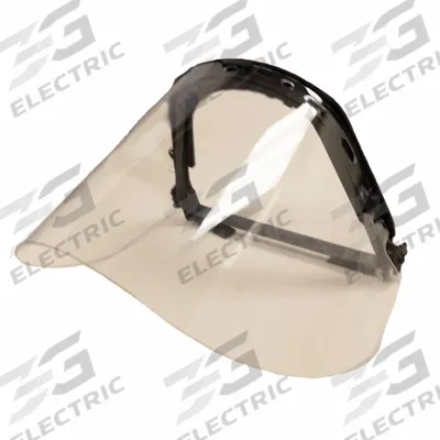 BULLARD Face Shield: Uncoated, Dielectric, Neoprene, Clear, Tritan Visor Material - Bullard Face Shield Assemblies for Hard Hats