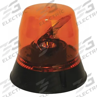 ECCO Rotating Beacon: Rotating Beacon, Amber, 5 11/16 in Overall Ht, LED - Vehicle Rotating Beacons