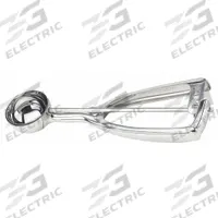 CRESTWARE Disher: 3.8 oz Capacity, Stainless Steel, NSF Certified, 2 5/8 in Bowl Dia, DSS10. Key specifications — Manufacturer Part Number: DSS10; Material: Stainless Steel; NSF Certified: Yes; Product Type: Squeeze Disher; Scoop Size: #10; Brand: CRESTWARE.