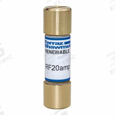 MERSEN Fuse: Class H, RF Series, Fast-Acting, 20 A, 250 V AC - Fast-Acting Cylindrical Fuses