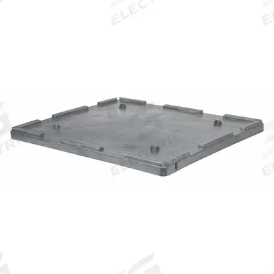 BUCKHORN Bulk Container Lid: 48 7/8 in x 44 3/4 in, Gray - Bulk Container Lids