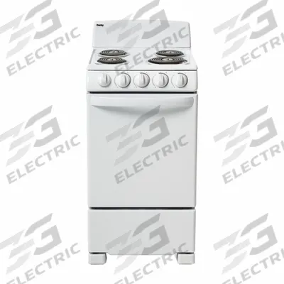 DANBY Electric Range: White, Electric, 4 Burners - Oven Ranges