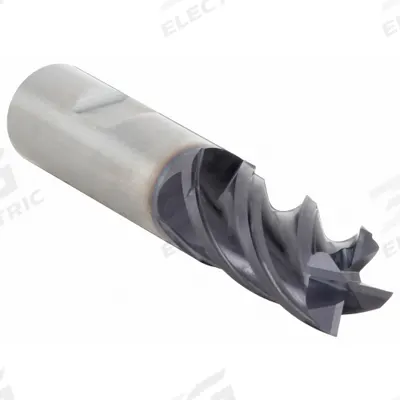 WIDIA HANITA Square End Mill: Carbide, TiAlN Coated, 4 Flute, 1/2" Mill Dia, 2" LOC - Fast-Cutting Carbide Square End Mills for Steel & Cast Iron