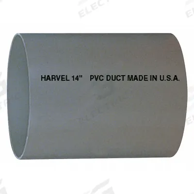 HARVEL Rigid Duct: PVC, For 10 in Duct Dia - Pipes