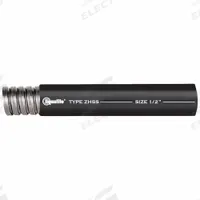 Liquid Tight Conduit: 1 in Trade Size, Black, 100 ft Nominal Lg, ZHSS (MPN ZHSS 13). Key specifications — Conduit Color: Black; Brand: LIQUATITE; Series: ZHSS.