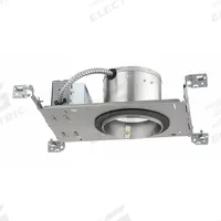 LED Recessed Down Light: Airtight New Construction, 5 in Dia, 600 lm, 3500K, 8.9 W, 120 to 277V AC (MPN IC20LED G4 06LM 35K 90CRI MVOLT ZT10). Key specifications — Voltage: 120 to 277V AC; Trim Color: Available Separately; Brand: JUNO LIGHTING; Ceiling Type: Flat Ceiling; Reflector or Baffle Color: No Reflector or Baffle; Trim Style: Available Separately; Dimmable: Yes; Color Temperature: 3500K.