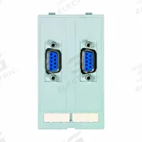 MURRELEKTRONIK Data Insert: SUB-D9, 51 mm x 88 mm (MPN 4000-68000-0200000). Key specifications — Brand: MURRELEKTRONIK; Data Port Configuration: (2) SUB-D9 (Female/Male); Insert Design: Data Insert.