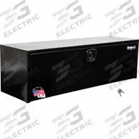 BUYERS PRODUCTS Underbody: Underbody Truck Box, Single Drop-Down Door Door, 18 in Overall Dp, Black (MPN 1732315). Key specifications — Color: Black; Brand: BUYERS PRODUCTS; Lock Type: Keyed.