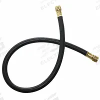 JB INDUSTRIES Hose: 4 ft Lg, 0° Angle, Yellow, Rubber/Kevlar®, Single Hose, Anti-Blowback Valve (MPN CL644-48). Key specifications — Brand: JB INDUSTRIES; Includes Valve: Yes.