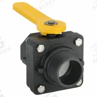 BANJO Manual Two-Way Ball Valve: 2 in, Polypropylene, Straight, MNPT x FNPT, Two-Piece, Lever (MPN VSMT204FP). Key specifications — Brand: BANJO; Handle: Lever.