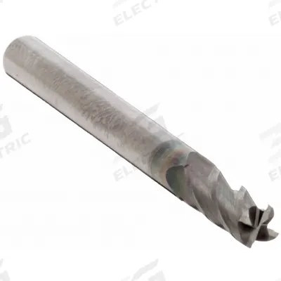 CLEVELAND Square End Mill: Carbide, AlCrN Coated, 4 Flute, 0.1" Mill Dia, 19/64" LOC - Pencil-Neck Carbide Square End Mills
