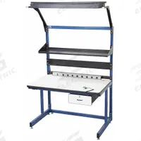 PRO-LINE Workstation: Adj Ht, Laminate, 60 in x 30 in, 850 lb Overall Load Capacity, Blue, Laminate (MPN BIB20). Key specifications — Brand: PRO-LINE; Height Adjustability: Adjustable Height.