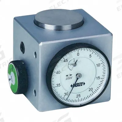 INSIZE Dial Zero-Setter: 2 in Ht, Flat Base, 0-50 Dial Reading, +/-0.0004 in Accuracy - Dial Indicating Tool Setters & Zero Setters