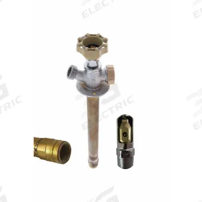 QUARTER BALL Ball Valve Sillcock: Quarter-Turn, Brass, Nickel, Plastic - Sillcocks