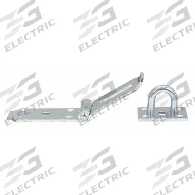 APPROVED VENDOR Hasp: Steel, 1 7/16 in Ht, 7 1/2 in Lg - Conventional Hasps