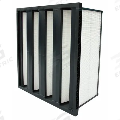 GRAINGER V-Bank Air Filter: 20 in x 24 in x 12 in, Synthetic, Single Header - MERV 15 V-Bank Air Filters
