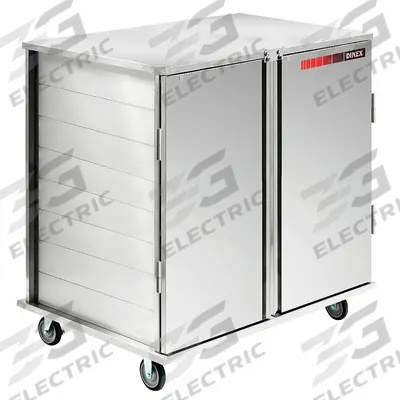 CARLISLE DINEX Meal Delivery Cart: 28 Trays, Non-Pass-Through, 2 Doors, Stainless Steel - Stainless Steel Meal Delivery Carts
