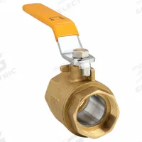 USA INDUSTRIALS Manual Two-Way Ball Valve: 1 1/2 in, Brass, Straight, FNPT x FNPT, Two-Piece, Lever (MPN ZUSA-VLV-208). Key specifications — Brand: USA INDUSTRIALS; Handle: Lever.