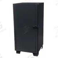 JAMCO Storage Cabinet: 36 in x 36 in x 66 in, Swing Handle & Padlock Hasp, 14 ga Panel Thick, Legs (MPN MG236SFBL). Key specifications — attr62698: Black; attr62736: Welded; attr87895: Legs; attr62693: Assembled; attr62737: Stationary; attr62695: Powder Coated; attr62696: Steel; attr62689: JAMCO.