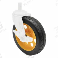 ROCK N ROLLER Caster: 500 lb Load Capacity, Aluminum/Rubber/Steel, Yellow, RCSTR8X2, 1 PR. Key specifications — Features: All-terrain R-Trac ™ casters offer a cushioned ride akin to pneumatic tires, featuring a built-in locking brake for added stability. They boast minimal rolling resistance, lightweight construction, and no-flat capabilities.; Compatible Grainger Part Number: 846N25; Manufacturer Part Number: RCSTR8X2; Accessory Type: Caster; Compatible with Product Type: Rock N Roller Multi-Carts.