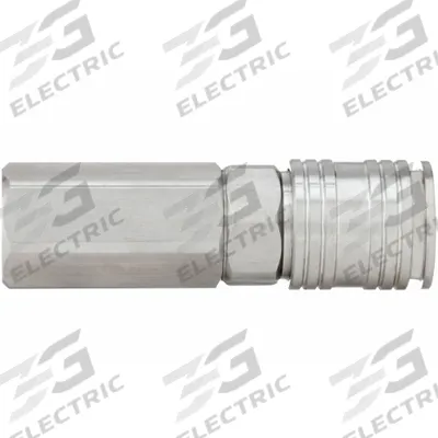 SPEEDAIRE Quick Connect Hose Coupling: 1/4 in Body Size, 3/8 in Hose Fitting Size - Universal Interchange Stainless Steel Quick-Connect Air Coupling Bodies