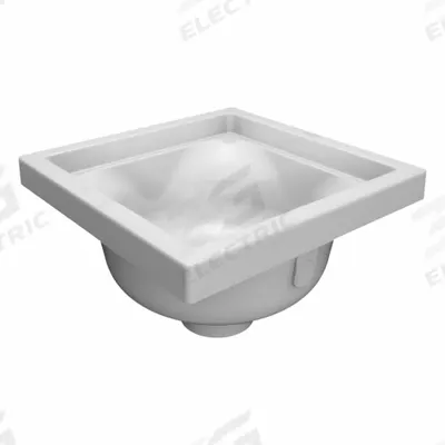 ZURN Floor Sink: 14 in Overall Wd, 6 3/8 in Sump Dp, 3 in Nominal Pipe Size - Open Floor Sinks