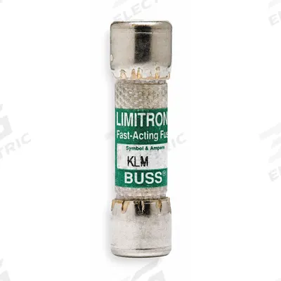 BUSSMANN Fuse: KLM Series, Midget, Fast-Acting, 25 A, 600 V AC, 600 V DC - Fast-Acting Cylindrical Fuses