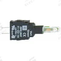 SCHNEIDER ELECTRIC Lamp Module: 22 mm Size, White, LED, 24 V AC/DC Rating, No Transformer (MPN ZBVB17). Key specifications — Compatible Operator: Selector Switch; Compatible with Series: XB5; Terminal Connection Type: Printed Circuit Board; Brand: SCHNEIDER; Manufacturer Part Number: ZBVB17; Includes Bulb: Bulb Included.