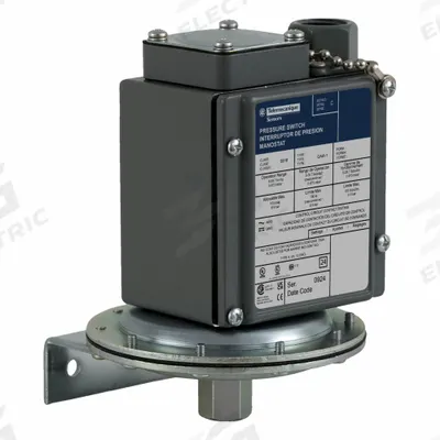 TELEMECANIQUE SENSORS Vacuum Switch: 9016G, DPDT, 100 psi Pressure - Max - Diaphragm Vacuum Switches for Sensitive-Control Applications