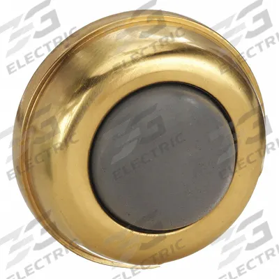 APPROVED VENDOR Convex Door Stop: Wall - Mounted, 1 in Lg, 1 in Wd, 1 in Overall Ht - Standard Door Stops