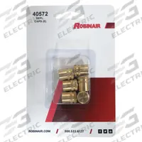 ROBINAIR Access Valve Cap: Brass (MPN 40572). Key specifications — Includes: O-Ring; Product Type: Access Valve Cap; Material: Brass; Brand: ROBINAIR.