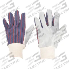 MCR SAFETY Leather Gloves: L ( 9 ), Cowhide, Std, Glove, Full Finger, Knit Cuff, 12 PK (MPN 1040). Key specifications — Brand: MCR SAFETY; Reflective Backing: No; Knit Material: Cotton Canvas.