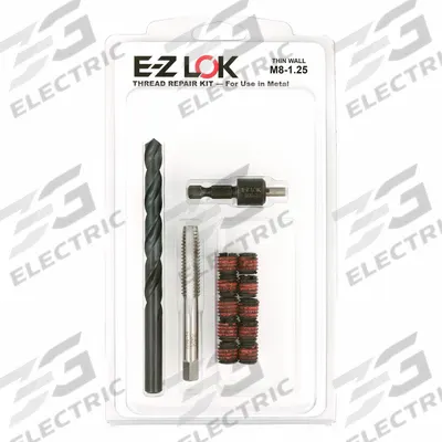 APPROVED VENDOR Self Locking Thread Insert: Thin Wall, M8-1.25 Int Thrd Sz - Self-Locking Insert & Installation Tool Kits