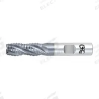 OSG Roughing End Mill: Cobalt, TiCN Coated, 4 Flute, Fine Pitch, 7/16" Mill Dia, 1-1/4" LOC (MPN 4559908)