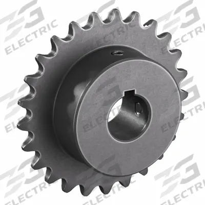 TSUBAKI Single Strand Sprocket: 35, For 3/8 in Chain Pitch, 3/4 in Bore Dia, 25 Teeth - Size 35 Fixed-Bore Roller Chain Sprockets