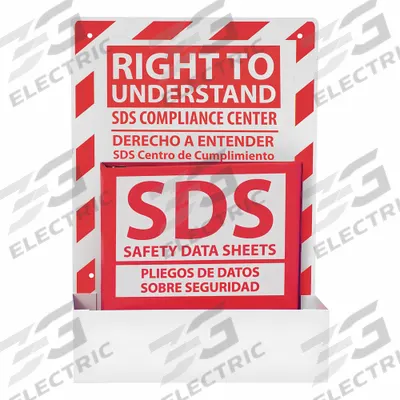 SDS Station: SDS Station, 19 1/4 in Overall Ht, 13 1/2 in Overall Wd, 4 3/4 in Overall Dp - Safety
