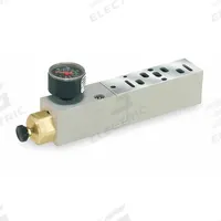 PARKER Manifold Air Regulator: 0.55 cfm Max Flow Rate, 5 psi to 125 psi, 120°F Max Op Temp, 15407-1 (MPN PS5637166P)