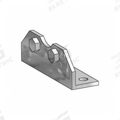 SPEEDAIRE Foot Bracket: Flange/Foot Mount Type, Fits 32 mm Bore Dia, Stainless Steel - Foot Mounting Brackets