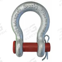 CROSBY Anchor Shackle: Anchor Shackle, 9,500 lb Working Load Limit, 3/4 in Body Thick, Carbon Steel (MPN 1018133). Key specifications
