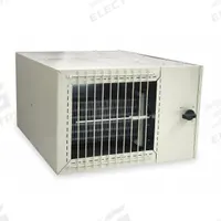 DAYTON Electric Plenum Heater: 3kW, 208V AC, 350/400 CFM, 12-1/2 in x 24 in x 19-1/2 in, 3 Phase (MPN 2HCX6). Key specifications — Wattage Output: 3kW; Voltage: 208V AC; Air Flow: 350/400 CFM; Brand: DAYTON; Overall Dimensions - H x W x D: 12-1/2 in x 24 in x 19-1/2 in.