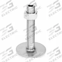 JW WINCO Male-End Leveling Mount: Swiveling Stud, 5/8"-11 Thread Size, 2.36 in, 3,597 lbf Capacity (MPN 41-60-5/8X11-75-D0-UK). Key specifications — Finish: Plain; Base Shape: Round; Load Capacity: 3,597 lbf; Mounting Holes: Mounting Holes Included; Includes: Nut.