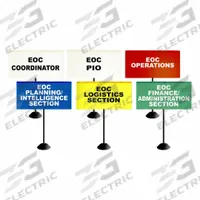 DISASTER MANAGEMENT SYSTEMS Triage Flag Kit: Blue/Green/Red/White/Yellow, 24 in Overall Wd, Vinyl (MPN DMS 05760). Key specifications — Legend: EOC Planning/Intelligence Section; Brand: DISASTER MANAGEMENT SYSTEMS; Color: White; Product Type: Triage Flag Set; Includes: Carry Bag; Material: Vinyl.