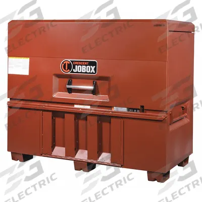CRESCENT JOBOX Piano-Style Jobsite Box: 31 in W x 60 in D x 51 in H, 48.9 cu ft, Padlock - Piano-Style Jobsite Boxes