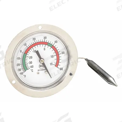 APPROVED VENDOR Analog Panel Mount Thermometer: -40°F to 60°F /-40°C to 15°C - NSF-Rated Panel Mount Dial Thermometers