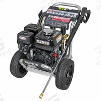 SIMPSON Gas-Powered Pressure Washer: Heavy Duty, Cart, 2,700 psi, 3 gpm, 196 cc Engine Displacement (MPN 61143). Key specifications — attr1034381: Honda; attr1037666: SIMPSON.