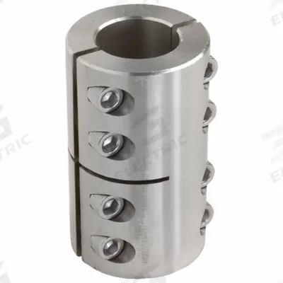 CLIMAX METAL PRODUCTS Rigid Shaft Coupling: 1 1/4 in Bore Dia 1, 1 1/4 in Bore Dia 2, Round - Two-Piece Rigid Shaft Couplings
