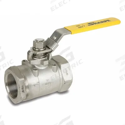 SHARPE Manual Two-Way Ball Valve: 1/4 in, Stainless Steel, Straight Valve Body - Stainless Steel Ball Valves