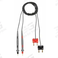 POMONA Test Leads: Black/Red Electrical Current Color, Banana Plug, 4 ft Lg, Polypropylene (MPN 6303). Key specifications — Brand: POMONA.