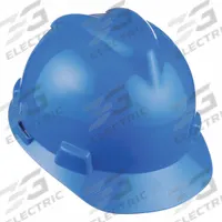 MSA Hard Hat: Blue, No Graphics, Ratchet (4-Point), Ratchet, Polyethylene, Side-Slots, MSA, Solid (MPN 475359). Key specifications — Brand: MSA; Series: V-Gard; Head Protection Graphics: No Graphics; Head Protection Suspension Type: Ratchet (4-Point); Head Protection Material: Polyethylene; Accessory Mounting Options: Side-Slots; Head Protection Brand: MSA; Suspension Adjustment Type: Ratchet.